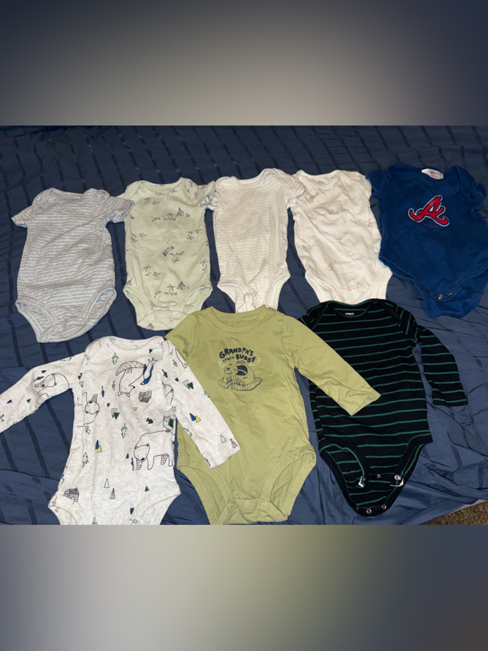 Mixed Baby Onesie Bundle - Greens, Blues & Neutrals
